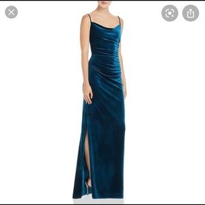 Laundry By Shelli Segal Cowl Neck Velvet Dress